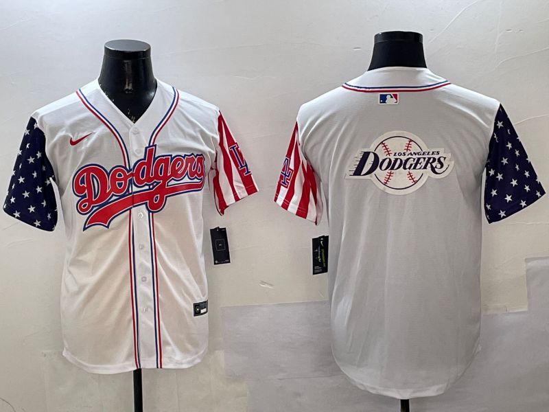 Men Los Angeles Dodgers Blank White a generation of national flags Joint name 2025 Nike MLB Jersey style 25->los angeles dodgers->MLB Jersey